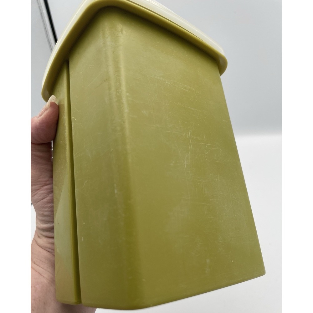 Vintage Tupperware Pickle Pepper Keeper Olive Avocado Green Deli 3 Piece - Picture 10 of 16